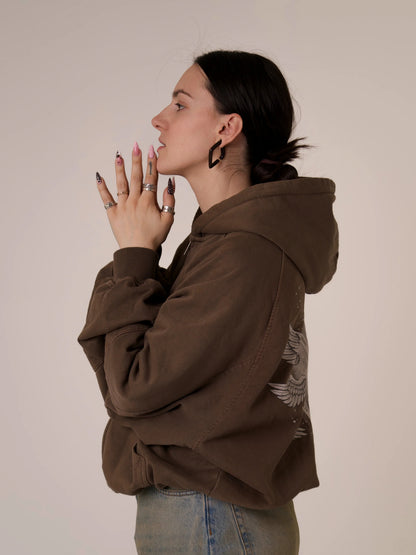 Brown Double-edged Sword Hoodie