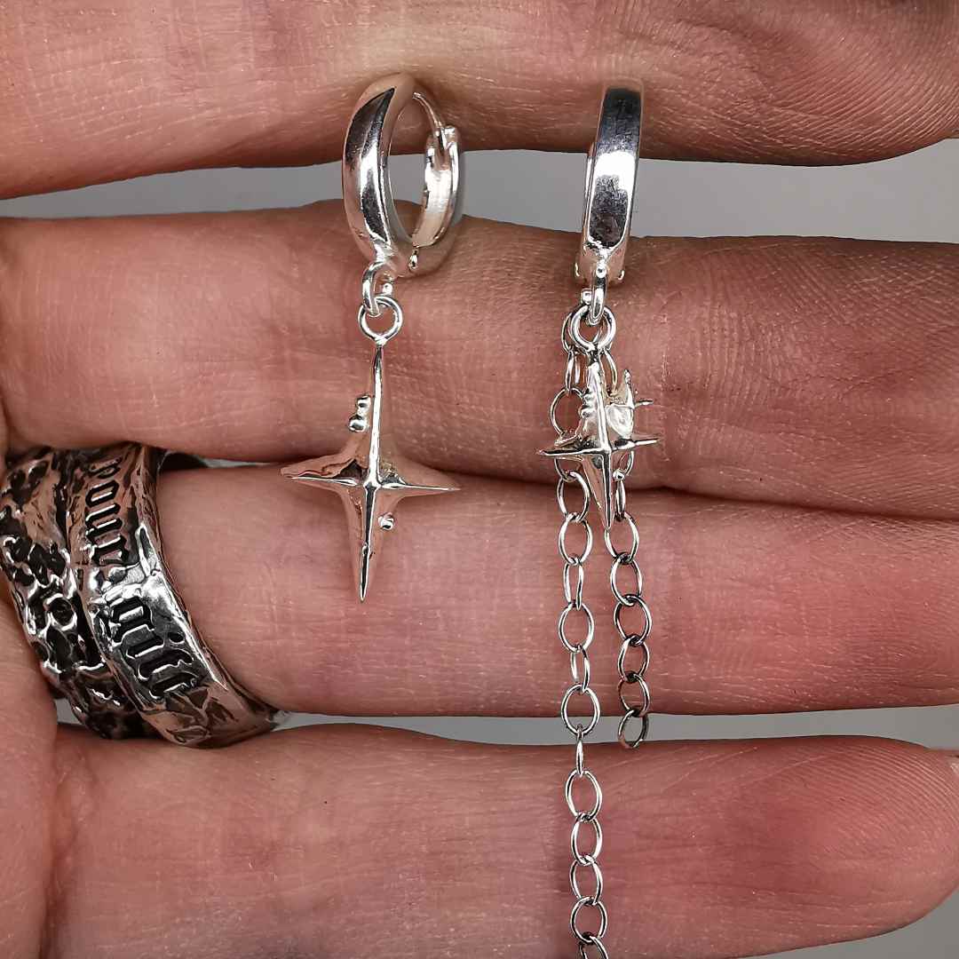 “ The Way “  Silver Earrings