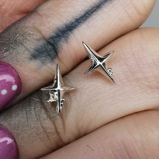“ The Way “  Silver Earrings