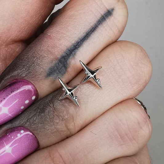 “ The Way “  Silver Earrings