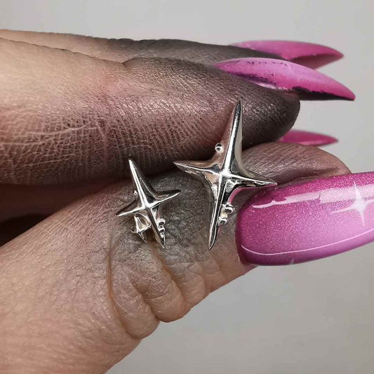 “ The Way “  Silver Earrings