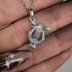 " David's Harp " Silver Pendant