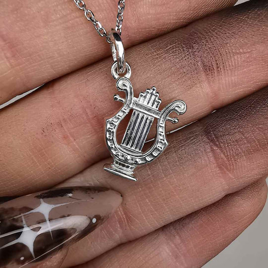 " David's Harp " Silver Pendant