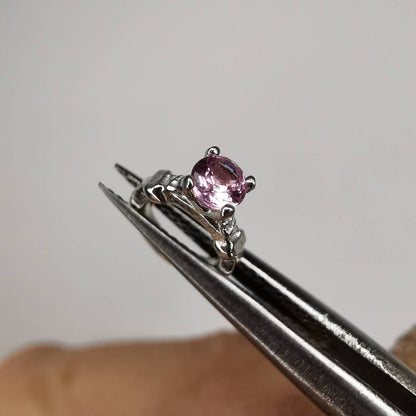 Silver Charm & 3mm Sapphire