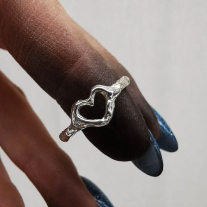 (PRE-ORDER) Silver Ring Heart