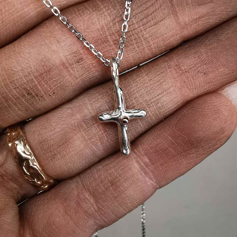 Silver crosses