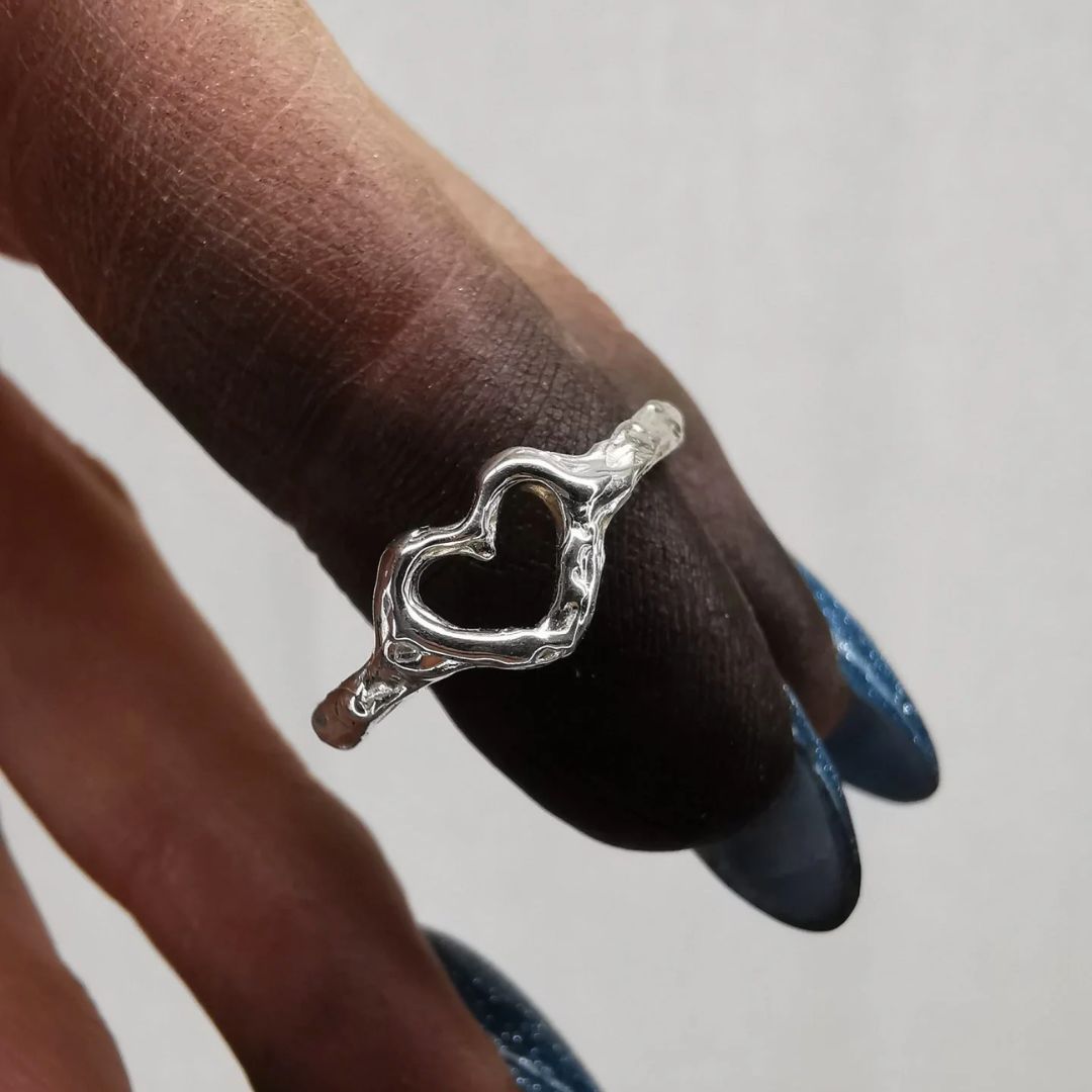 Silver Ring Heart